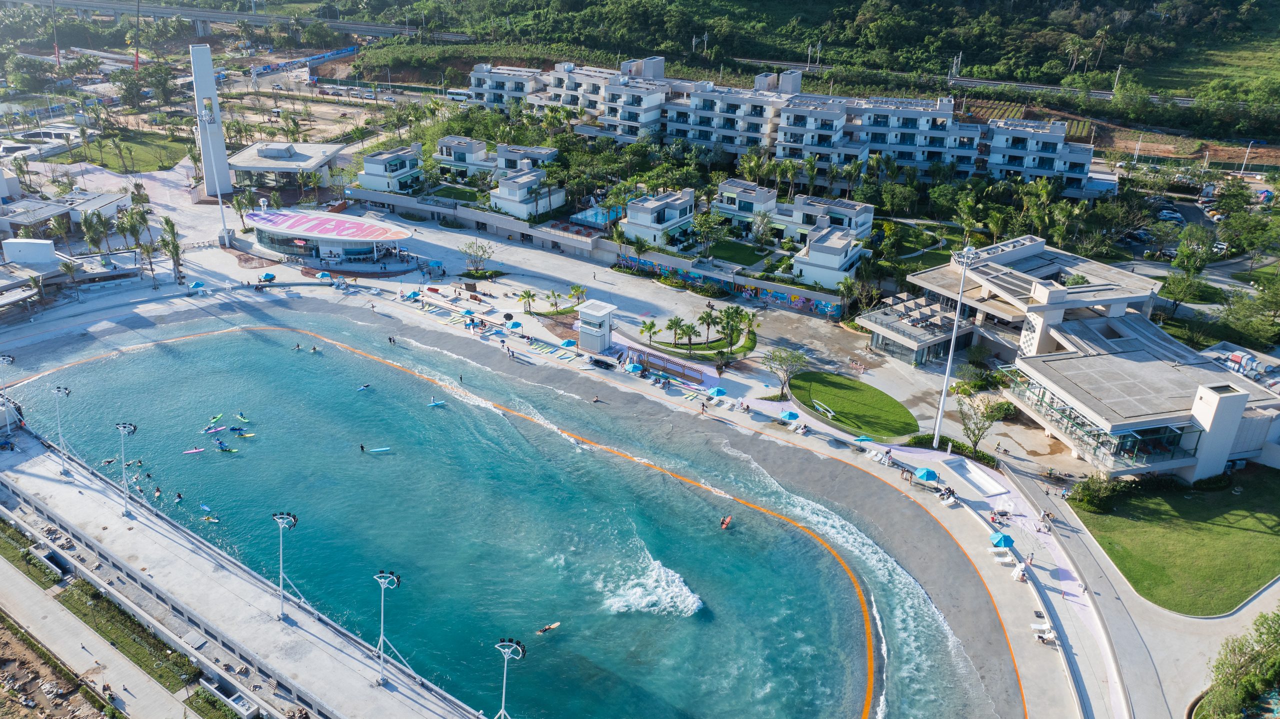Surf pool daytime